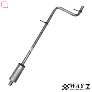 Tubo cano do meio Silencioso Intermediário do Escapamento Fiat Nova Strada 1.4 8v 2020 em diante
