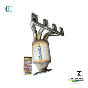 Catalisador com Coletor do motor GM Classic e Corsa 1.0 1.4 8v 2004 a 2014